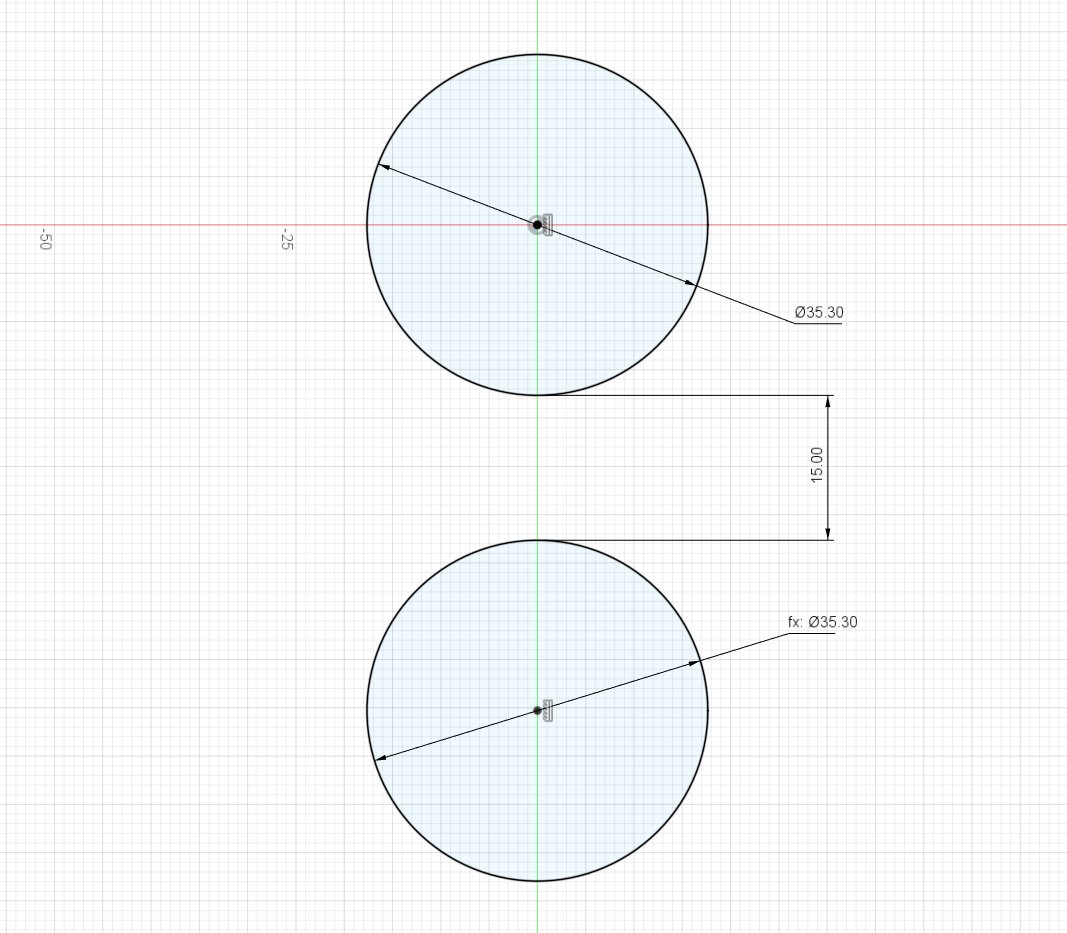 Fusion 360 diagram and measures of tubes