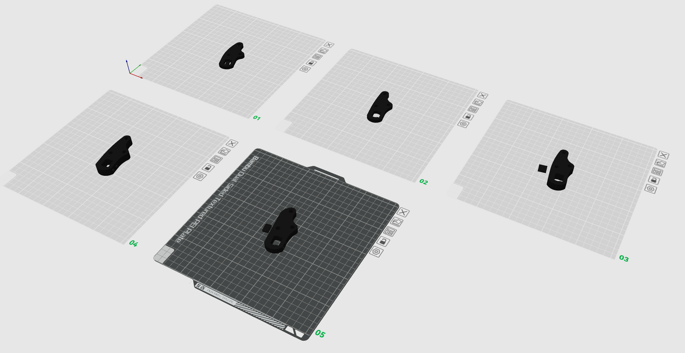 Multiple 3d printing build plates